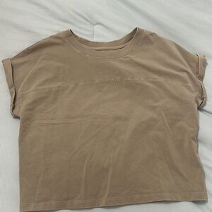 Aerie Tan Short Sleeve Tee
